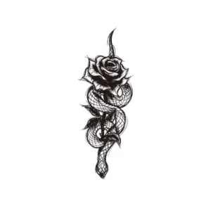 Serpent Rose tattoo
