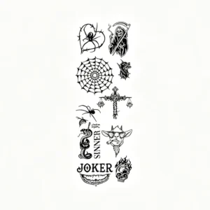 American Dark Collage Tattoo