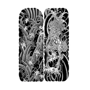 Chinese Qilin Arm Tattoo Set