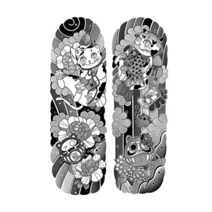 Lucky Cat Arm Tattoo Set